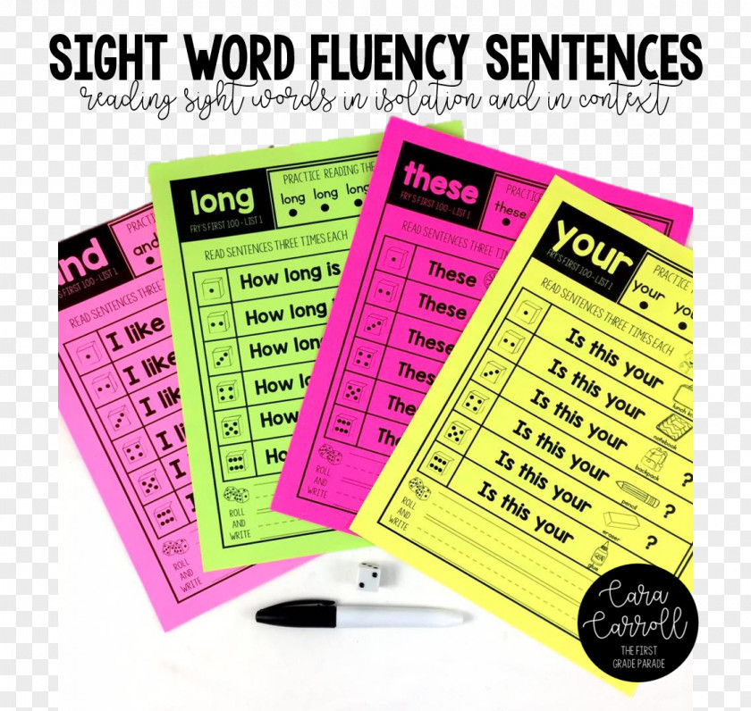 Word Sight Dolch List Phonics Vocabulary PNG