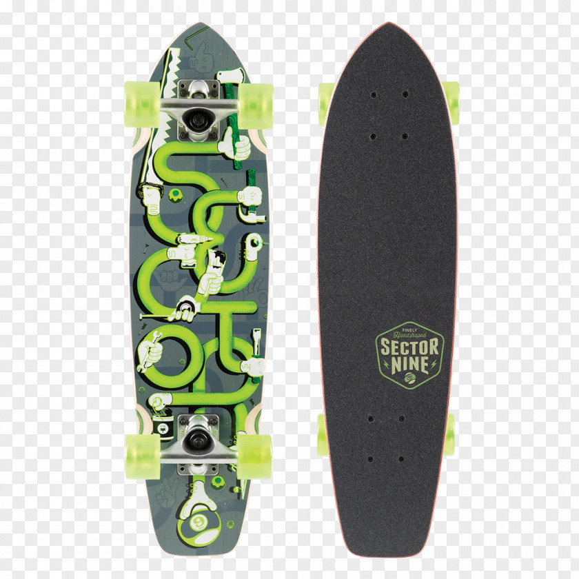 Bamboo Carving Sector 9 Skateboarding Longboard ABEC Scale PNG