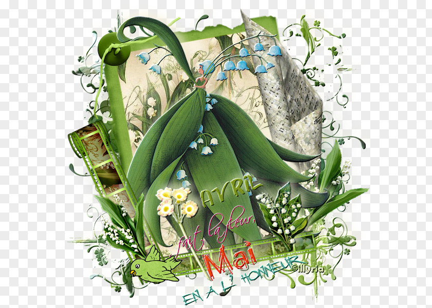 Design Floral Flowerpot PNG