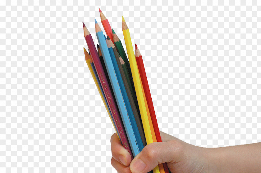 Holding A Pencil Drawing PNG
