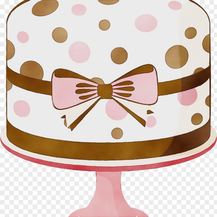 Buttercream Baked Goods Pink Birthday Cake PNG