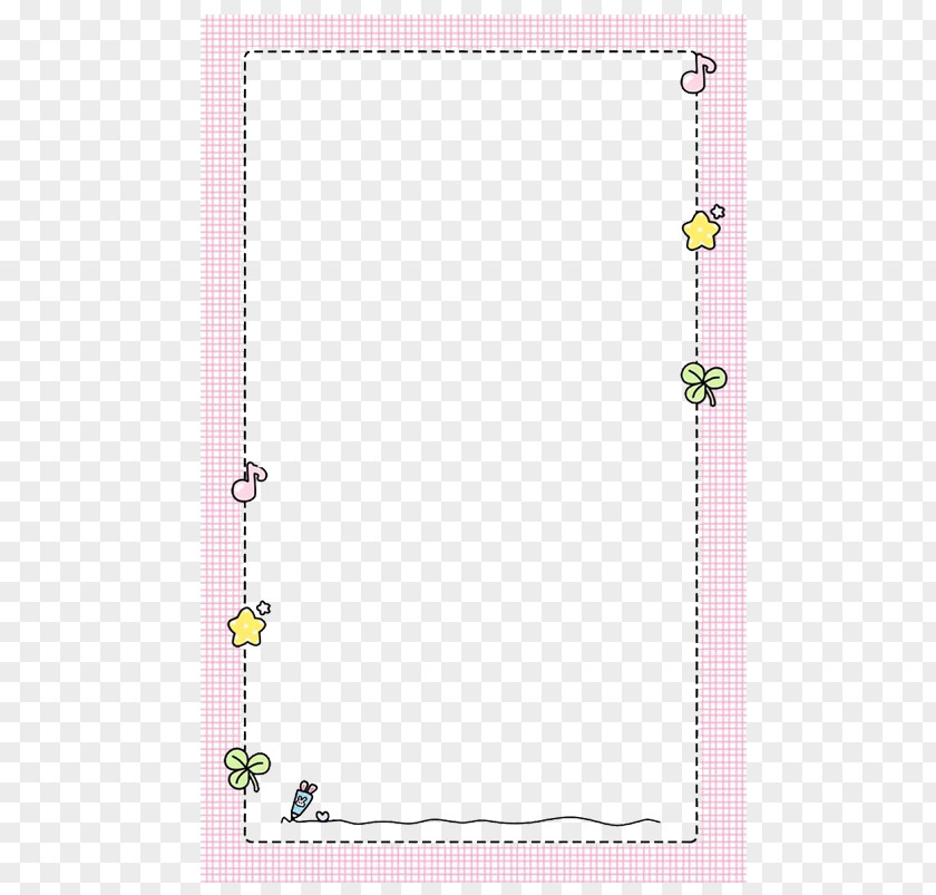 Cute Pink Border Download PNG