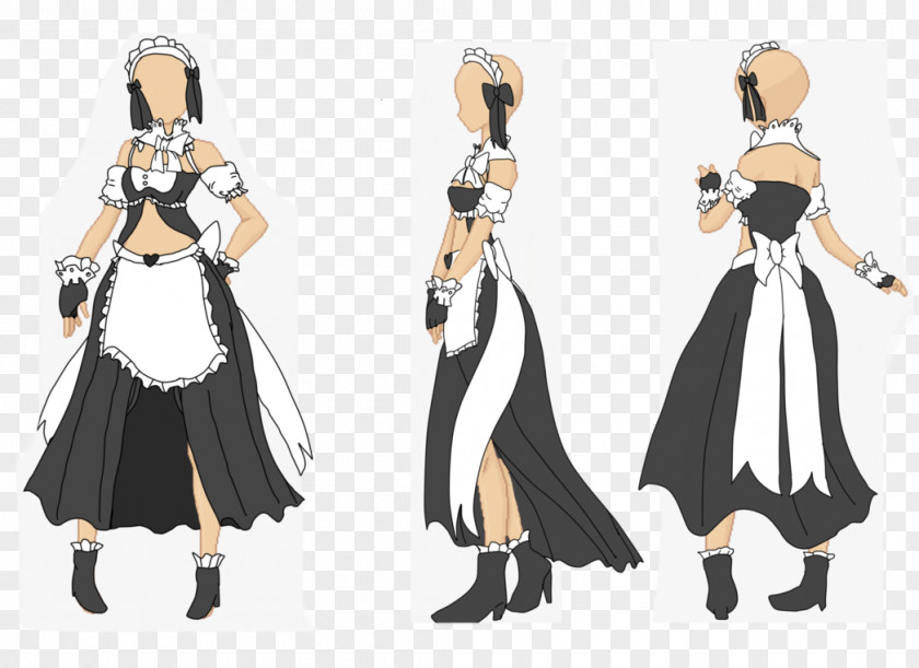Maid Clothing French Dress Art PNG