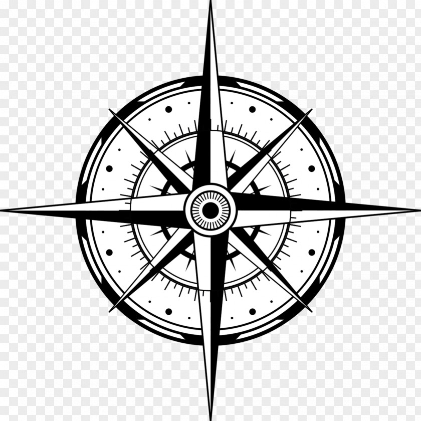 Rosa De Los Vientos North Compass Rose PNG