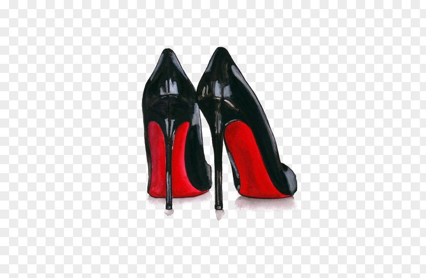Black High Heels Shoe High-heeled Footwear Chanel Stiletto Heel PNG