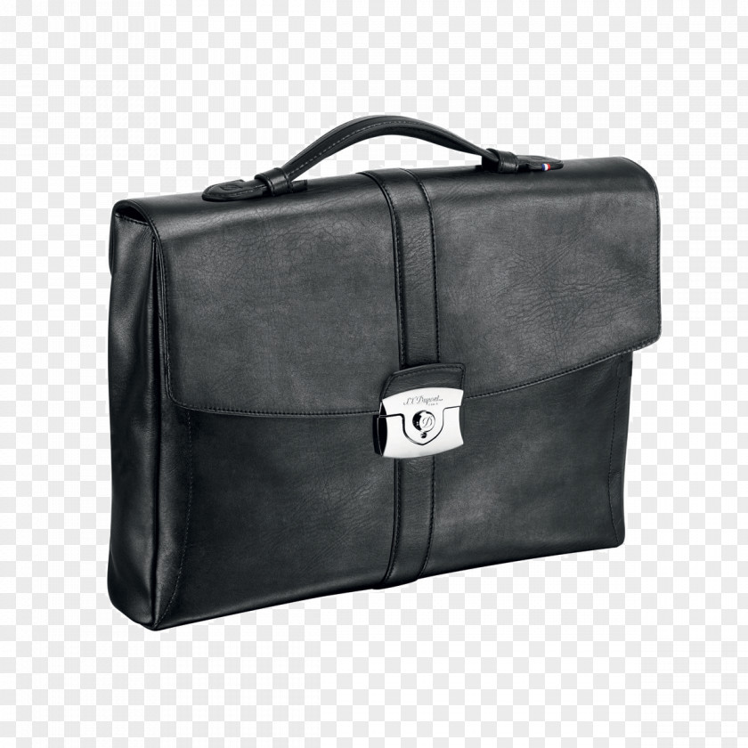 Briefcase S. T. Dupont Leather Handbag PNG