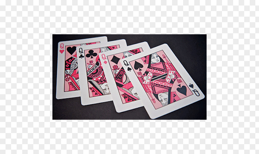 Pink Playing Cards Card Game Bicycle Ribbon United States Company PNG