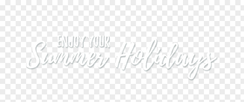 Summer Holidays Logo Brand White Line Font PNG