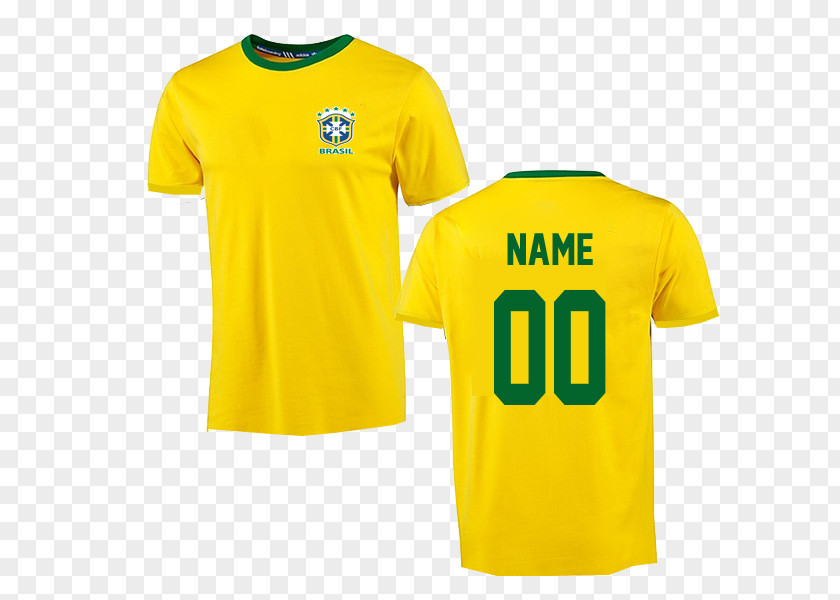 T-shirt Brazil National Football Team Jersey Sleeve PNG