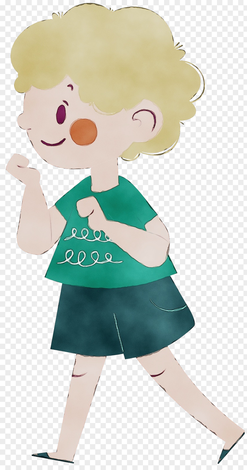 Cartoon Joint Character Clothing Green PNG