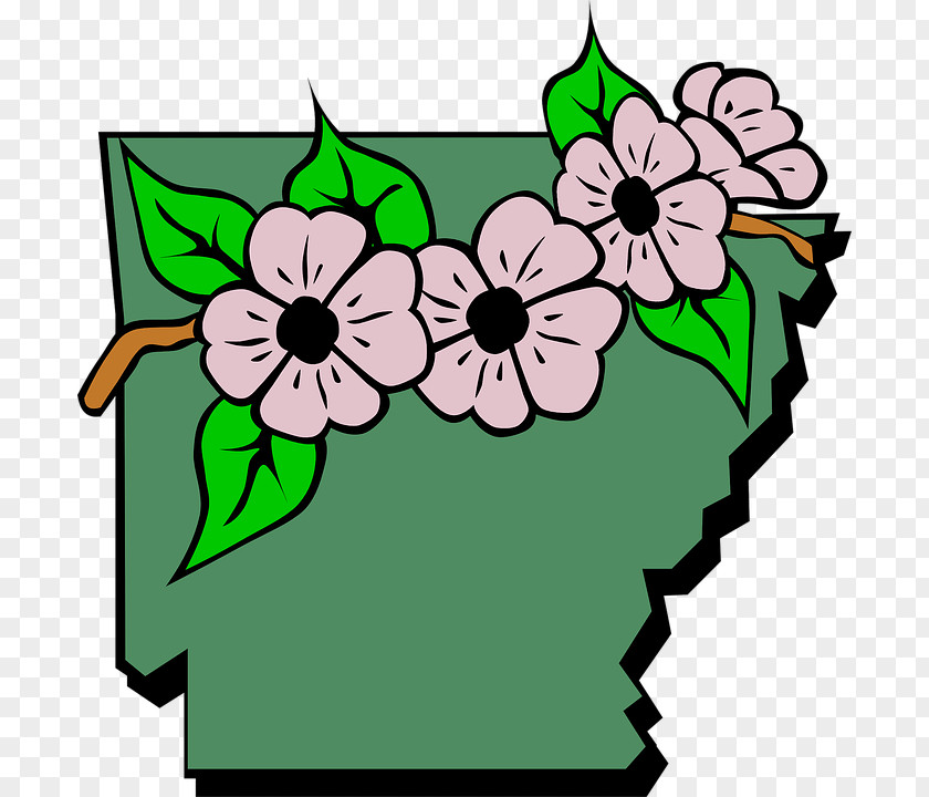 Green Flowers Background Image Flag Arkansas Razorbacks Free Content Clip Art PNG