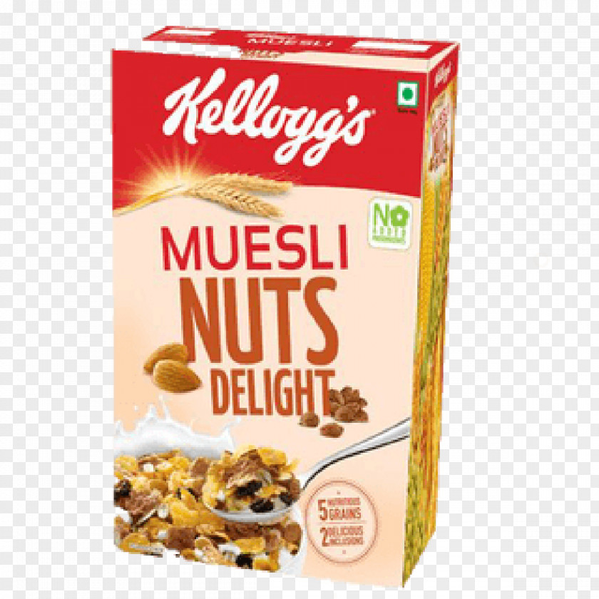 Muesli Corn Flakes Kellogg's Nuts Delight PNG