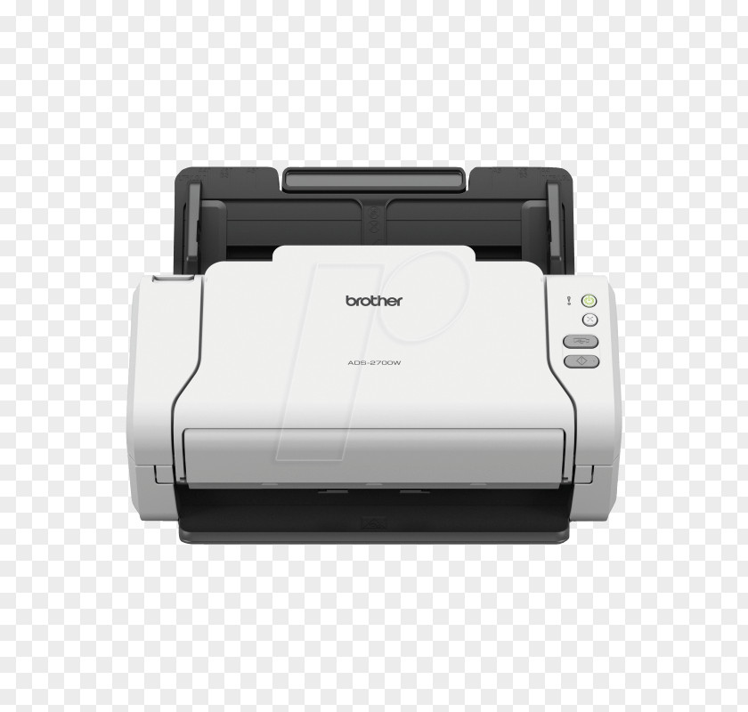 Printer Image Scanner Brother ADF 600 X 600DPI A4 Black Wireless ADS-2700W Desktop Document Industries Dots Per Inch PNG