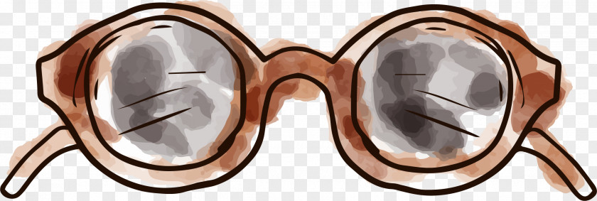 Vector Hand-painted Glasses Euclidean PNG