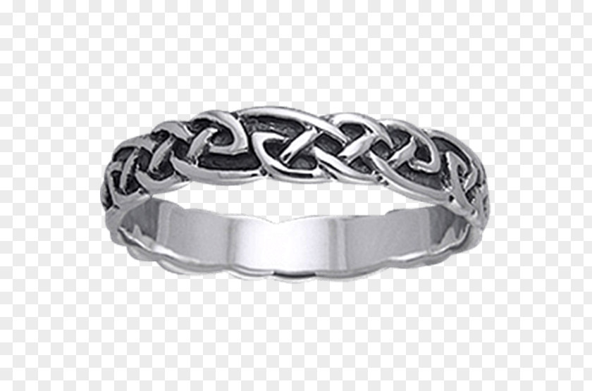 Wedding Ring Silver Bracelet Celtic Knot PNG