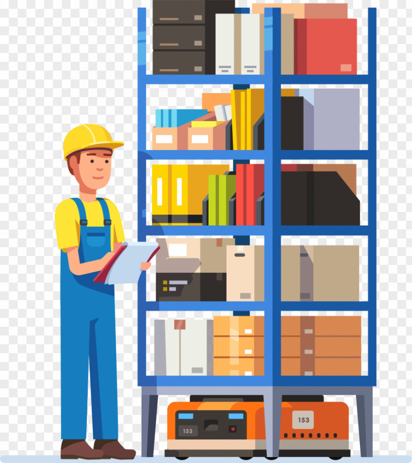 Bookcase Furniture Warehouse Cartoon PNG