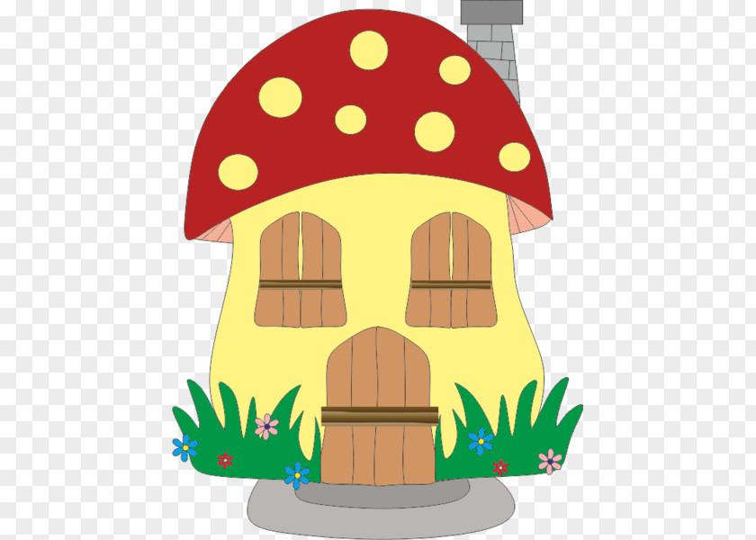 Mushroom House Clip Art PNG