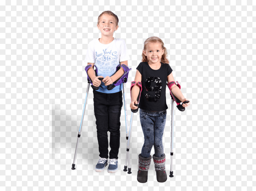 Smart Boy Crutch Child Disability Toddler PNG