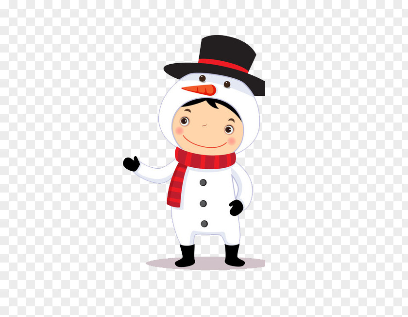 Snowman Dress Children Santa Claus Christmas Costume Child PNG