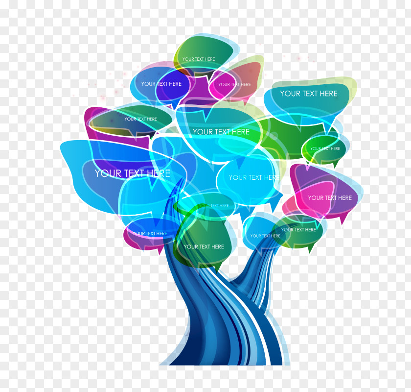 Wisdom Tree Colorful Vector Download PNG