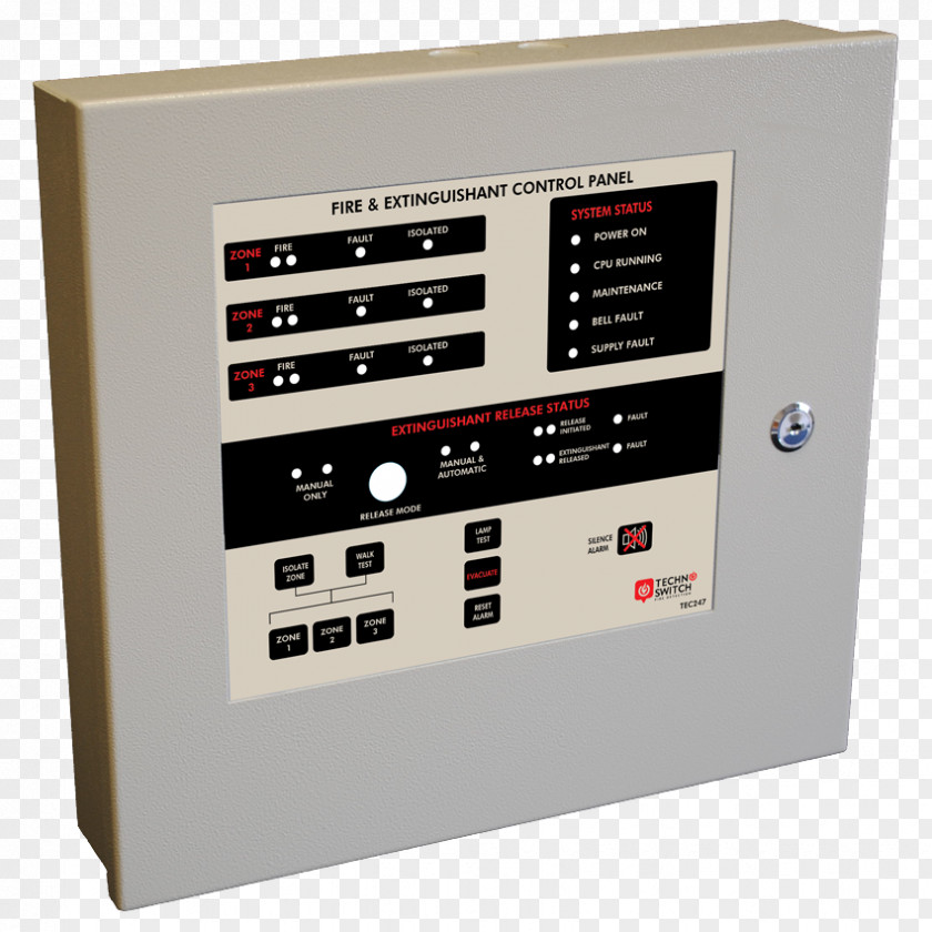 Control Panel Fire Alarm Technoswitch System PNG