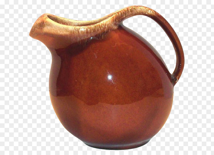 Cup Pottery Jug Ceramic Caramel Color Pitcher PNG