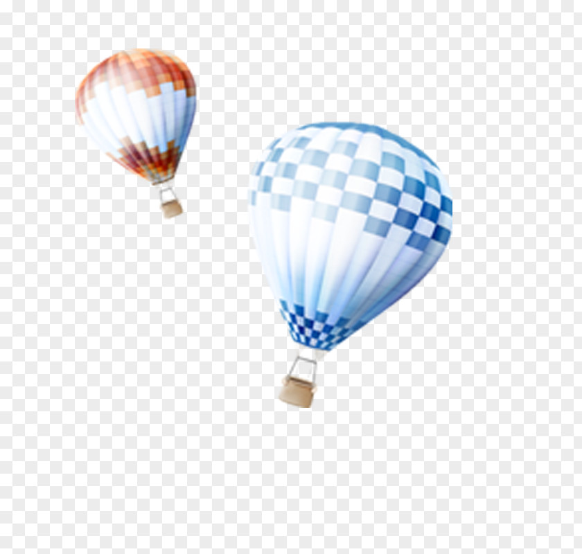 Hot Air Balloon Ballooning Blue PNG