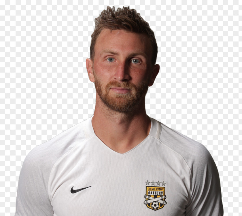 Taylor Mueller Charleston Battery United Soccer League T-shirt Beard PNG