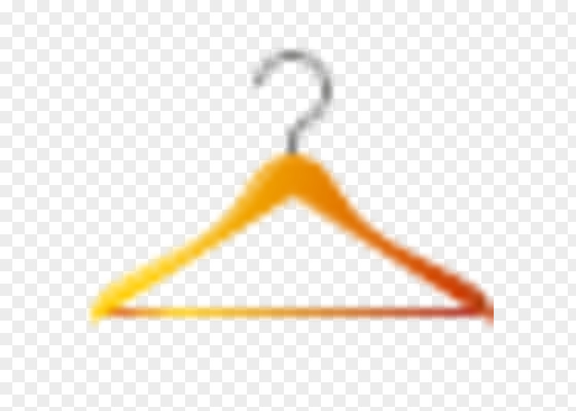 Hanger Triangle Clothes Yellow PNG