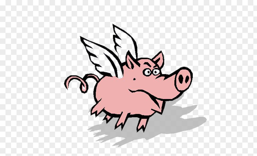 Pig When Pigs Fly Sticker Clip Art PNG