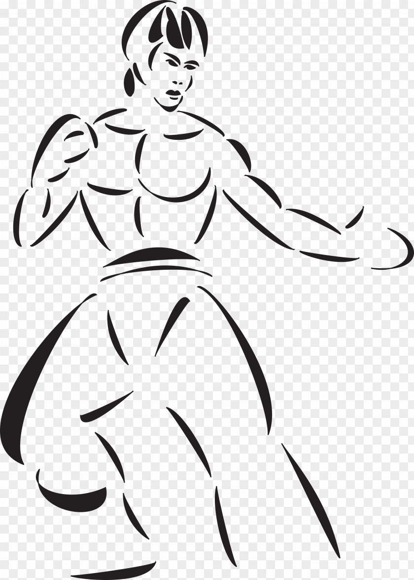 Bruce Lee Black And White Line Art Monochrome Photography Female PNG