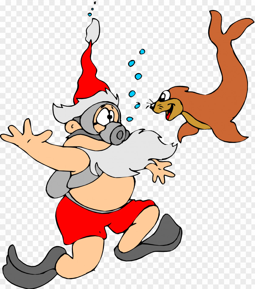 Diving Clipart The Life And Adventures Of Santa Claus Scuba Underwater Clip Art PNG