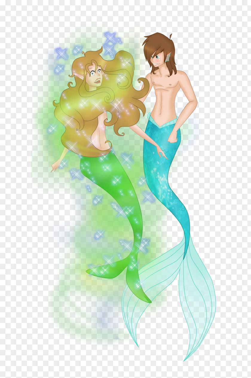 Mermaid Goldeen Rusalka Fairy Art PNG