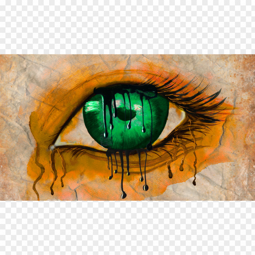 Painting Drawing Eye Canvas Print PNG