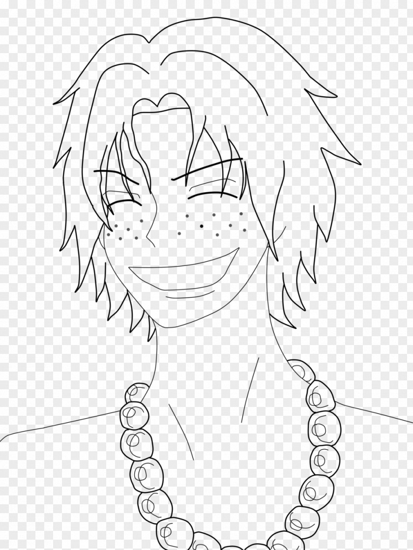 Portgas D. Ace Line Art /m/02csf Ear Drawing Mouth PNG