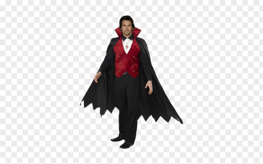 Vampire Count Dracula Halloween Costume Dress PNG