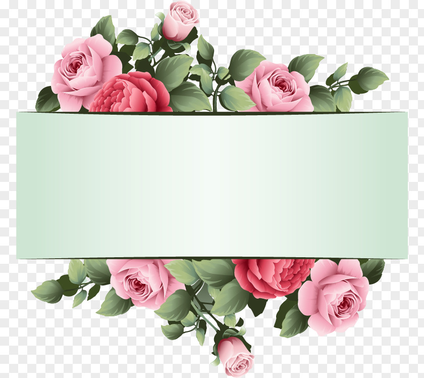 Vector Beautiful Rose Flowers Seamless Background Material Idea Clip Art PNG