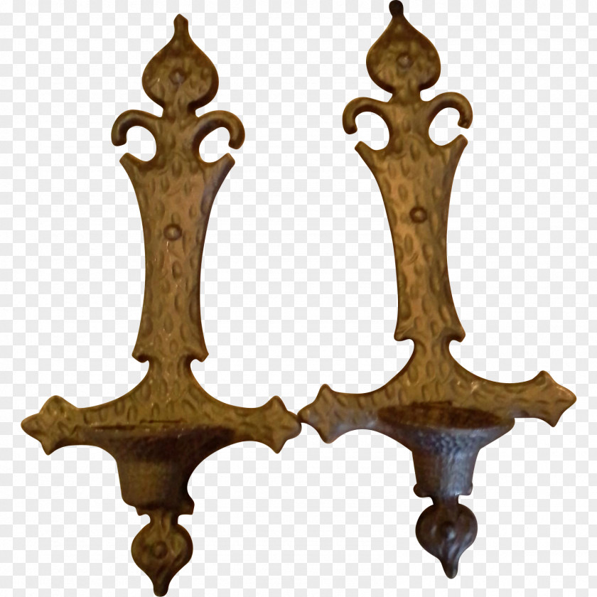 Decorative Handwork Light Sconce Candlestick Wrought Iron PNG