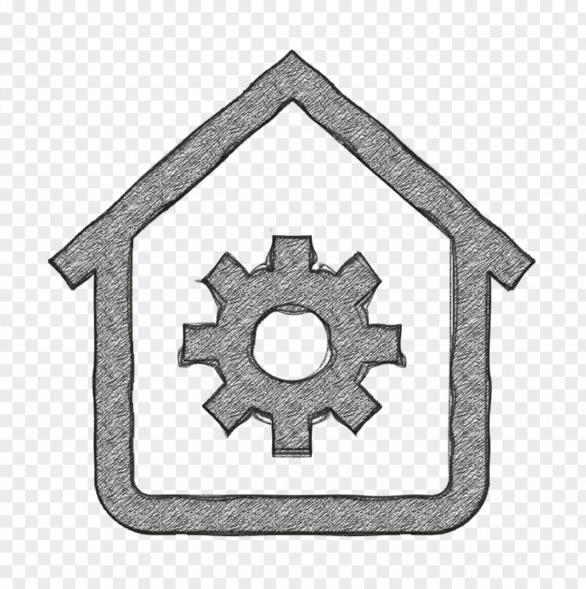House Automation Icon Gear Home And Living PNG