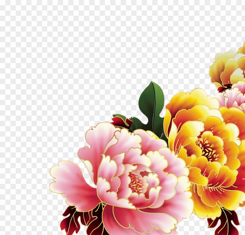 Peony Floral Design Poster Monkey PNG