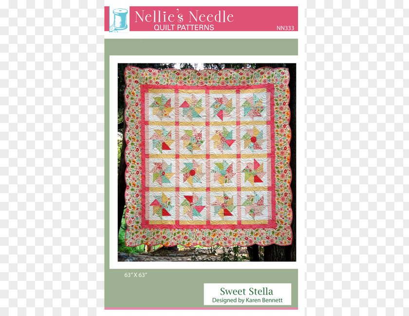 Colorfully Quilting Patchwork Square Pattern PNG