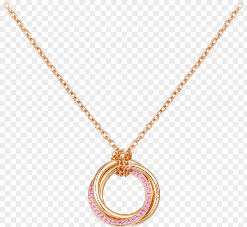 Necklace Trinity De Cartier Pendant Jewellery PNG