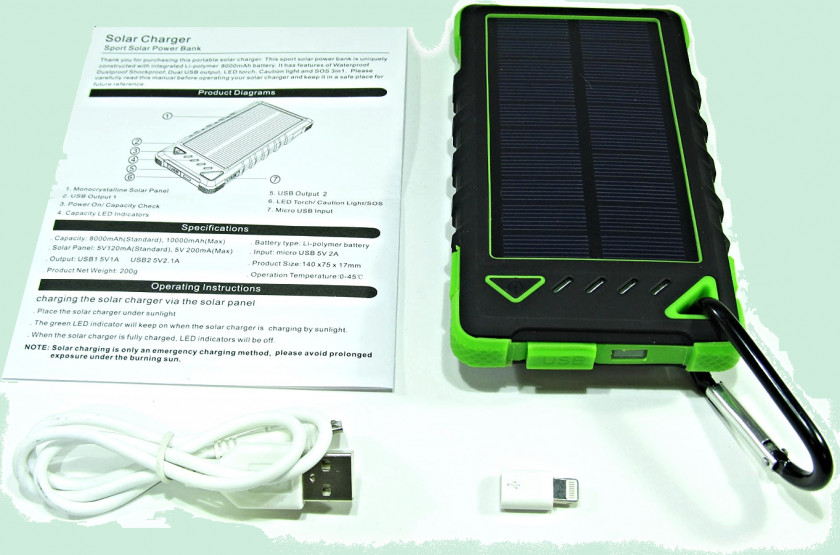 Solar Charger Battery Electronics Power Converters PNG