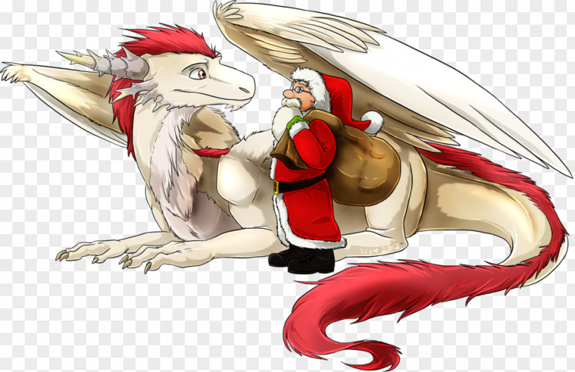 Bagged Bread In Kind Dragon Santa Claus Christmas Legendary Creature PNG
