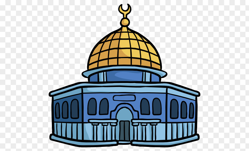 Building Dome Of The Rock Temple Mount Chain Clip Art PNG