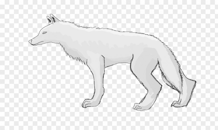 Shaded Red Fox Gray Wolf Line Art Bear Drawing PNG