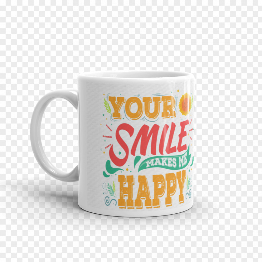 Mug Smiling Coffee Cup Ceramic Tea PNG