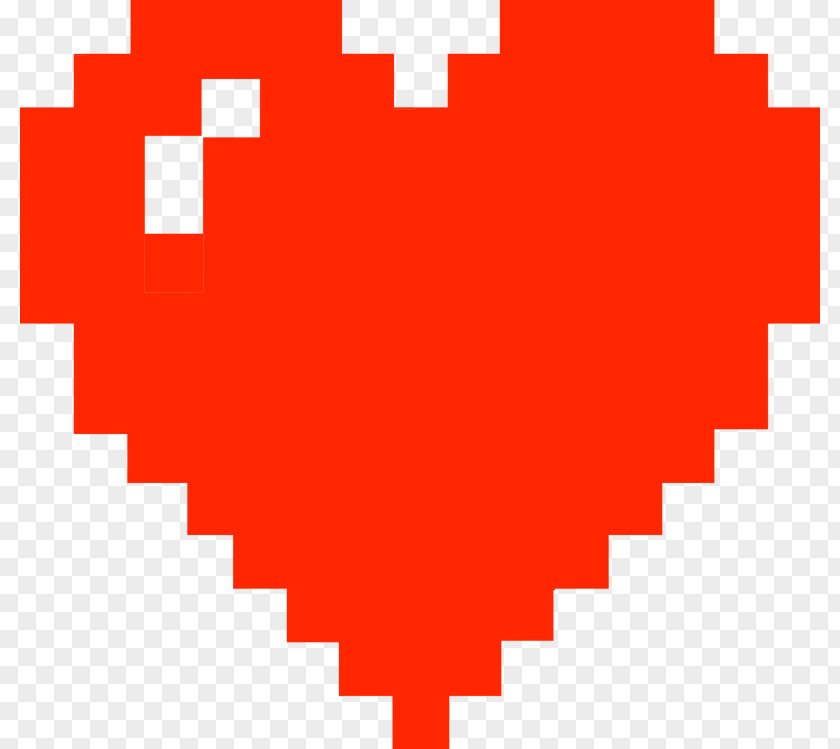 Warning Function Heart Pixel Art PNG