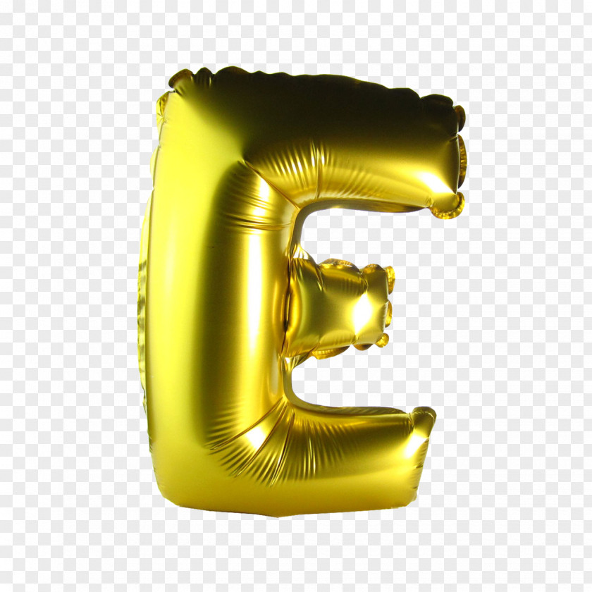 Gold Balloon Mylar Metal Helium PNG