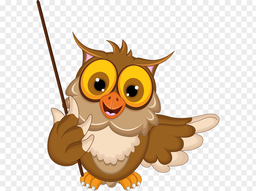GRADUATION BORDER Owl Cartoon Clip Art PNG